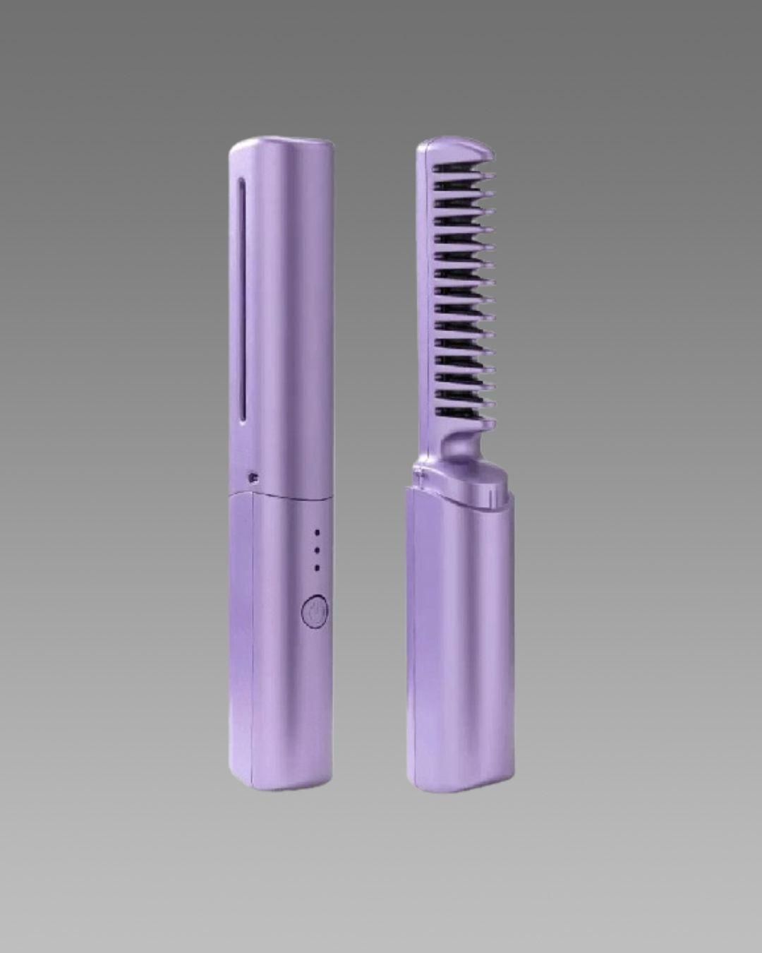 Rechargeable Mini Hair Straightener/Cordless Adjustable Hot Comb