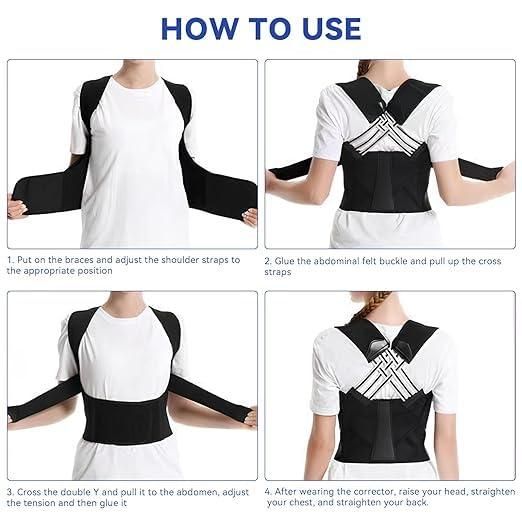 Adjustable Back Posture Corrector – Pain Relief & Slouch Fix Belt