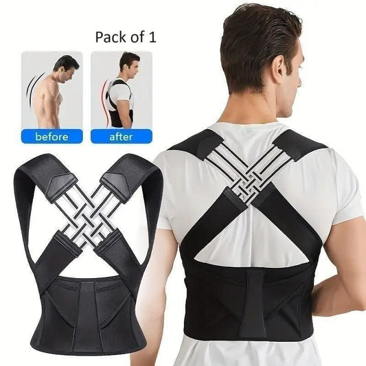 Adjustable Back Posture Corrector – Pain Relief & Slouch Fix Belt